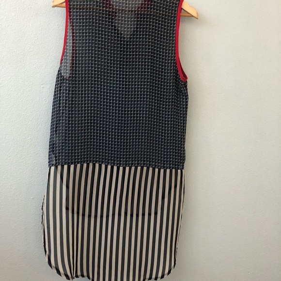 Striped sheer button down - Picture 2 of 3